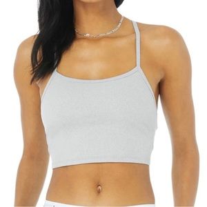 Alo Alosoft Ribbed Crop Calm Tank Size Small